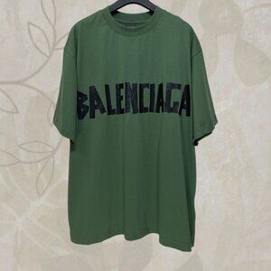 Balenciaga Classic Green Crew-Neck T-Shirt